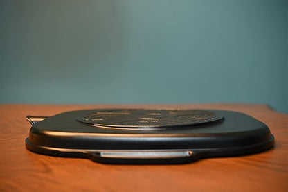 UPIT Wide Korean BBQ Grill Pan, Widen Nonstick Coating with Improved Grease Draining Spout