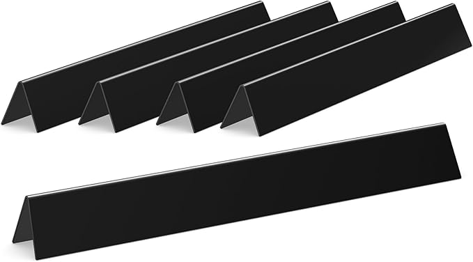 QuliMetal 24.5" Porcelain Steel Flavorizer Bars for Weber Genesis 300 Series (2007–2010) with Side Control Knobs – Fits E310, E320, S310, S320, EP310, EP320, Replacement for Weber 7539 7540