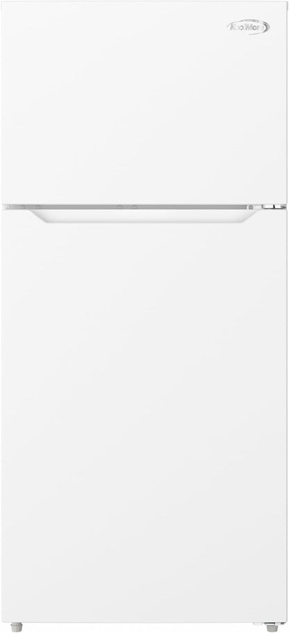 KoolMore 28 Inch 14 Cu Ft Top Freezer Refrigerator, White, Freestanding Full Size Fridge Freezer for Home Kitchen or Garage