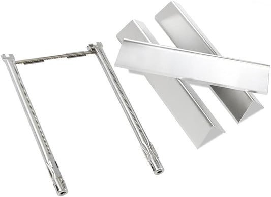 Spirit e210 Grill Replacement Parts for Weber Spirit I & II 200 Spirit E210 E220 S210 S220 GS4 200 with Front Control, 7635 Flavorizer Bars and 69785 67024 Burner for Weber Spirit 2 E210 Grill Parts