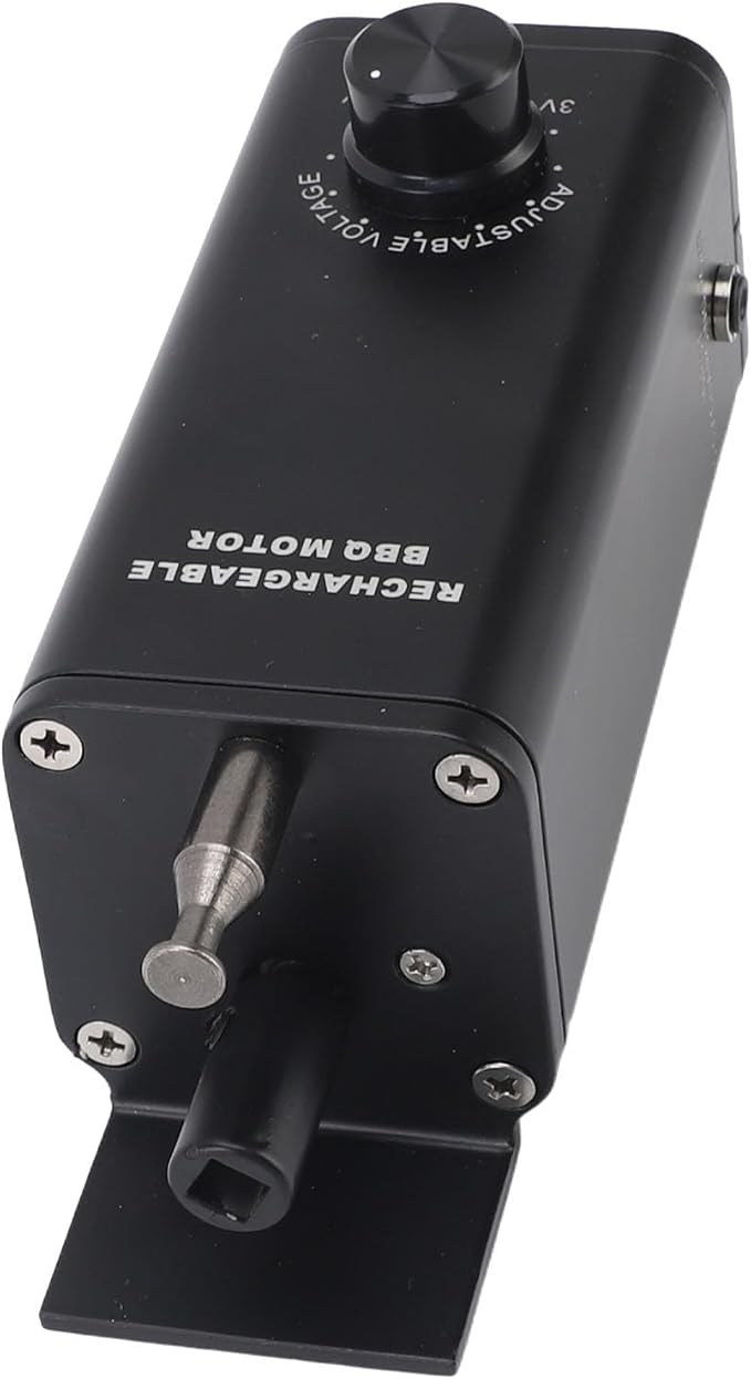Fabater Rotisserie Motor, 3-12V 10W Variable Speed Rotisserie Spit Motor, Universal Electric Grill Rotisseries Kit with On/Off Switch, Can Hold Up to 40 Pounds for BBQ Meat Forks Grill
