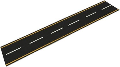 Railroad Track Aisle Table Runner Train Party Decorations Empty Highway Asphalt Road, Empty Highway Black Asphalt Road Theme Tablecloth Runner Table for Kitchen CoffeeTea Table Dinner Room 13x108in