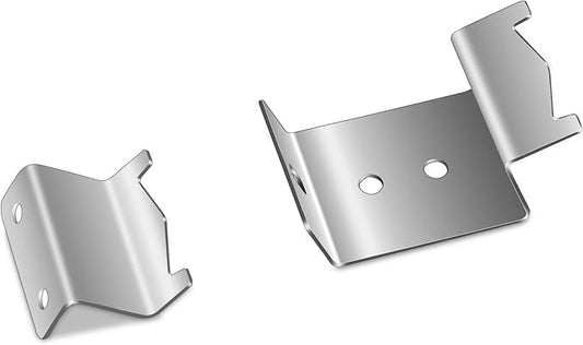 Stainless Steel Heat Plate Brackets, Burner Hanger Brackets Replacement for Chargriller 5050, 3001, 3008, 3030, 4000, 4208, 5072, 5252, 5650, 5050 Duo, Included Mounting Screws, Set of 6