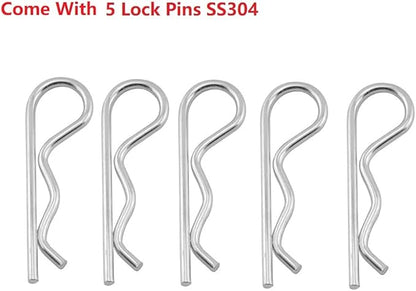 𝙐𝙥𝙜𝙧𝙖𝙙𝙚𝙙 4PC Heavy Duty Cast Stainless Steel BBQ Grill Burners 16 1/8" Replacement Parts for Premium Gas Grills from Bull Cal Flame Aussie Blaze CharBroil NEXGRILL Thermos Turbo