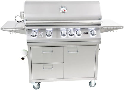 Lion 40 Inch Stainless Steel Propane Gas Grill On Cart