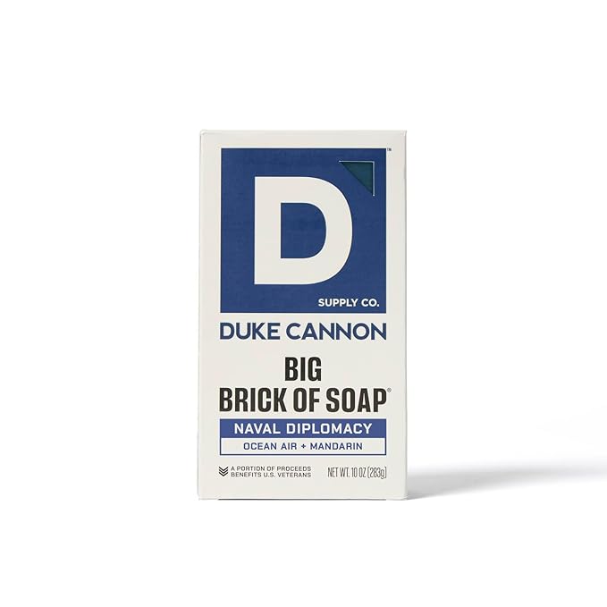 Duke Cannon Ultimate Freshness Soap 3-Pack Midnight Swim, Superior, & Naval Diplomacy - 10 oz Bars with Aquatic, Fresh Water, & Oceanic Scents - Triple Milled, American-Made