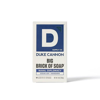 Duke Cannon Ultimate Freshness Soap 3-Pack Midnight Swim, Superior, & Naval Diplomacy - 10 oz Bars with Aquatic, Fresh Water, & Oceanic Scents - Triple Milled, American-Made