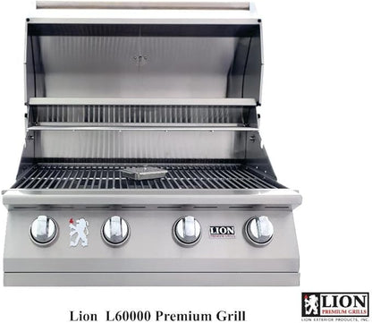 Lion 32″ 4-Burner Gas Grill – L60000 Liquid Propane