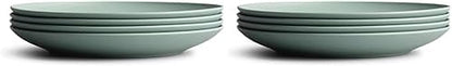 Year & Day Outdoor Set of 4 Unbreakable Lightweight Salad Plates, Plant Derived, Palm Green, 8.5 inch (Pack of 2)