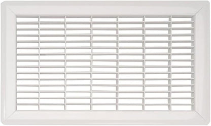 Imperial RG1198 Heavy Gauge Floor Return Air Grille, 8 x 12-Inch, White, 1-Pack