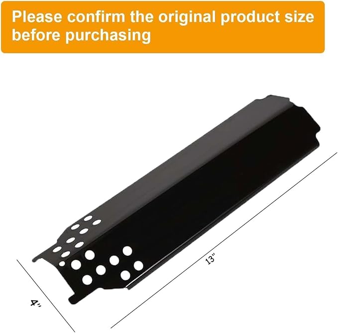 BBQ-PLUS Grill Parts for Charbroil Classic 280 2 Burner 463613717 463647018 463672717 463672817 G215-0203-W1 G320-0200-W1A,Heat Plates/Grill Burner/Carryover Tube for Charbroil Classic Grill Parts