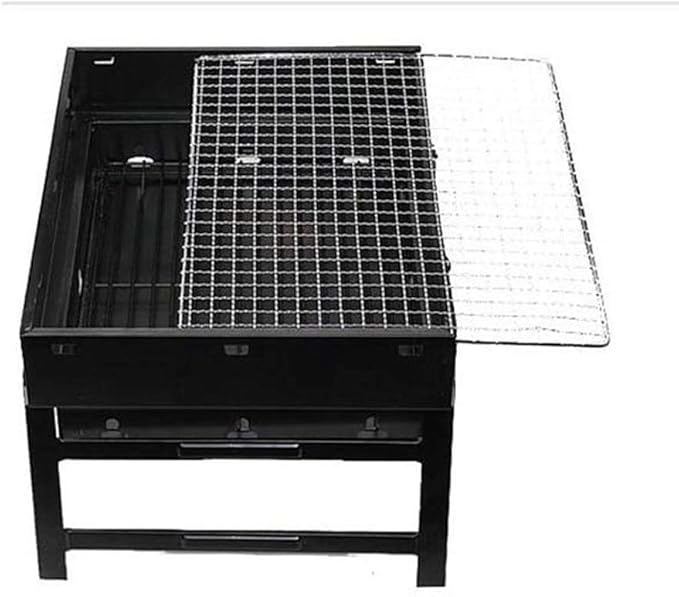 Portable Charcoal Grill for Camping BBQ, Outdoor Barbecue Grill Rack, Stainless Steel Charcoal Grills BBQ for Family Picnic, Camping Grill for 2-3 People,A-1
