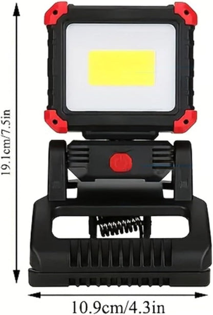 Portable Magnetic Clamping Work Light 270 ° Rotation Super Bright Light Charging COB LED Maintenance Lighting