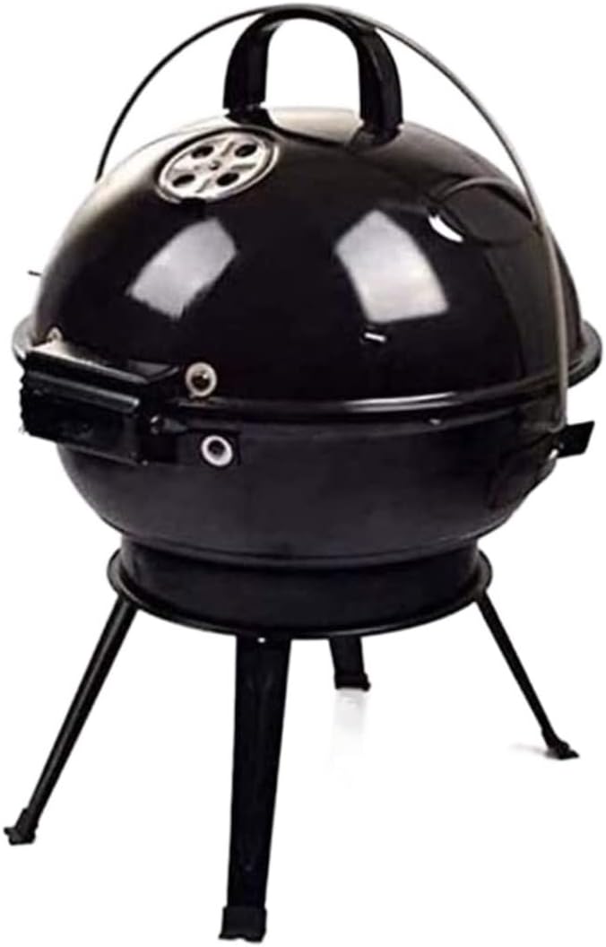 Bbq Grill Charcoal Grill Charcoal Stove Portable Charcoal Grill With Lid Outdoor Cooking Camping Charcoal Barbecue Folding BBQ Round Grill Barbecue Grill Charcoal Griddle
