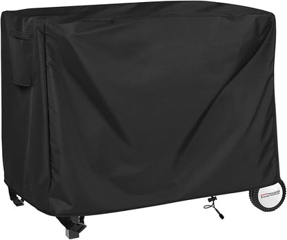40" Outdoor Prep Table Cover – Fits Royal Gourmet Double-Shelf & Keter Unity 32" Portable Cart – Waterproof 420D Heavy Duty BBQ Bar Cart Cover, Fade Resistant with Vents (Black)