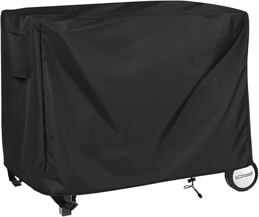 40" Outdoor Prep Table Cover – Fits Royal Gourmet Double-Shelf & Keter Unity 32" Portable Cart – Waterproof 420D Heavy Duty BBQ Bar Cart Cover, Fade Resistant with Vents (Black)