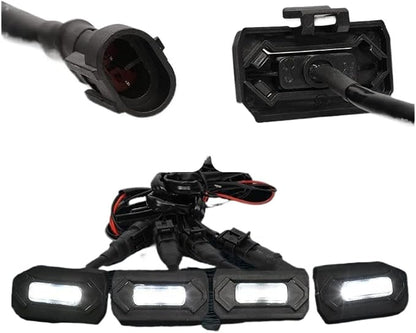 LED Front Grill Lights 4PCS Yellow Light Compatible With Tacoma TRD Off Road Sport 2020 2021