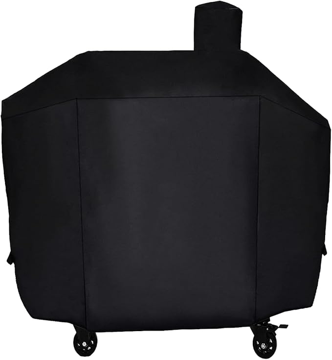 Grill Cover for Pit Boss Platinum Laredo 1000 Wood Pellet Smoker Grill, 600D Heavy Duty Waterpoorf UV Outdoor Fade Resistant BBQ Grill Cover for Pit Boss, Outdorr BBQ Accessory