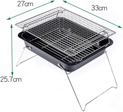 IRYZE Portable Charcoal Grill Charcoal Barbecues Grill Portable Folding Charcoal Barbecue Outdoor Stainless Steel BBQ BBQ Grill for Outdoor