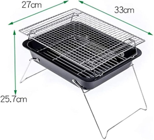 IRYZE Portable Charcoal Grill Charcoal Barbecues Grill Portable Folding Charcoal Barbecue Outdoor Stainless Steel BBQ BBQ Grill for Outdoor