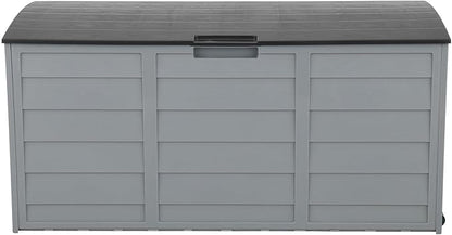 75gal 130lb gray plastic courtyard storage box
