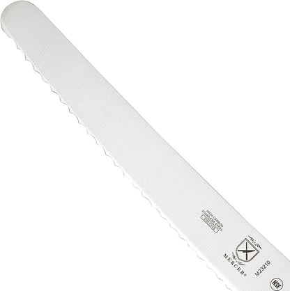 Mercer Culinary M23210 Millennia Black Handle, 10-Inch Wide Wavy Edge, Bread Knife