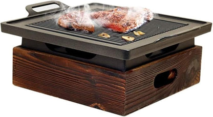 Portable Charcoal Grill for Camping BBQ Grills, Outdoor Barbecue Grill for Family Picnics, Compact Charcoal BBQ Oven with Non-Stick Cooking Surface,A-1