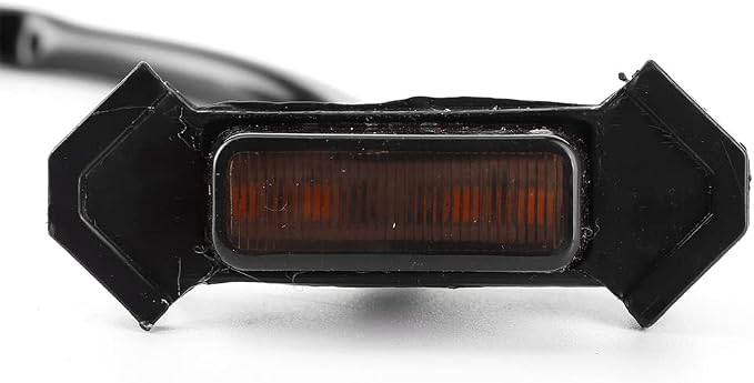 Grille Lights, 4pcs 12V Car LED Grille Light High Brightness Accessory Fit for Toyota 2016‑2020 (black shell yellow light)