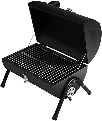Camping Barbecue Grill Portable Charcoal Grill Stainless Steel Tabletop BBQ Grill for Outdoor Cooking Picnic Barbecue Charcoal Grill