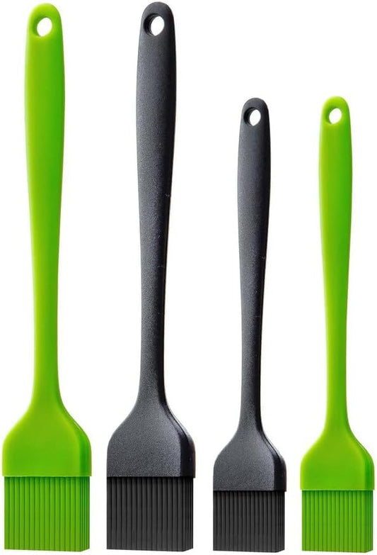 Silicone Basting Pastry Brush for Baking Cooking Bbq Grill Spread Oil Butter Sauce 4 Pack