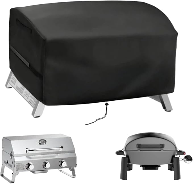 Mini Tabletop Gas Grill Cover for Onlyfire 3 Burner for Nexgrill 820-BC002 | 24x17x14,Waterproof Dustproof Heavy Duty Oxford Fabric,for Onlyfire GS307 3 Burner for Nexgrill 1Burner 820-BC002 Grill