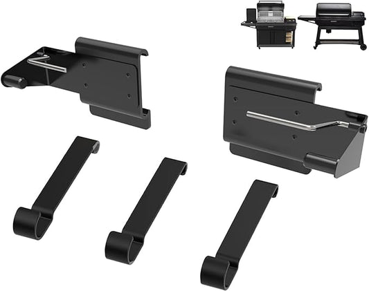 BAC644 Paper Towel Roll Holder for Traeger Grills P.A.L. Pop-And-Lock Roll Rack, Traeger Ironwood, Timberline, Flatrock Grills, BAC614 Adjustable Holder &BAC643 Hook for Traeger Pal Accessories