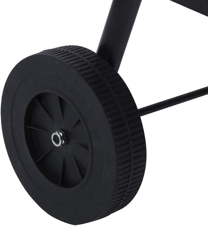Portable Charcoal Grill with Wheels, Stainless Steel Outdoor Barbecue Grill for Camping BBQ, Non-Stick Easy Clean Charcoal Grills BBQ Smoker for Hiking Picnic,A-1