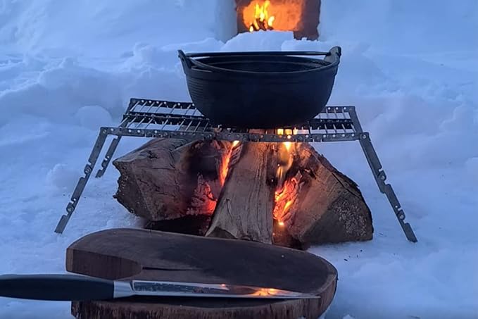 Stainless Steel Ultra Compact Portable Lightweight Camping Grill