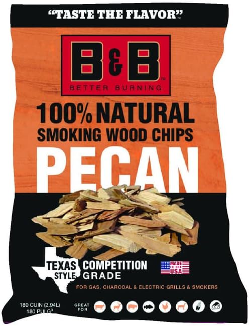 B&B Charcoal Wood CHIP Pecan 180 CUIN