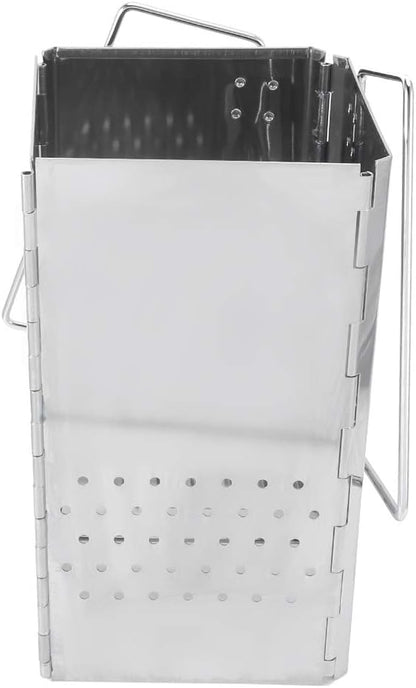 Sturdy Stainless Steel Barbecue Grill Portable Charcoal Firewood Stove for Camping Garden