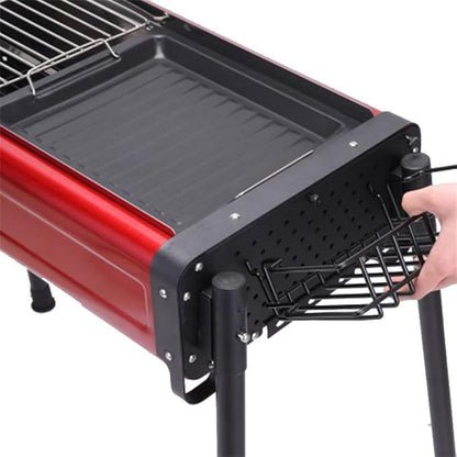 Portable Charcoal Grill for Camping BBQ Grills, Outdoor Barbecue Grill with Folding Design, Lightweight and Stable Support,78 * 32 * 80Cm-D