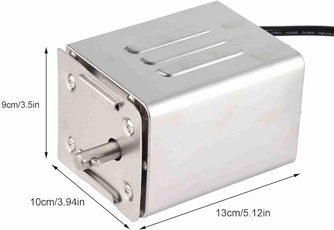 30kg Outdoor Rotisserie Kit Stainless Steel BBQ Rotisserie Motor Electric Roaster Barbecue Motor Roast Meat Grill (3-4RPM)