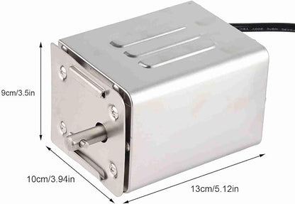 30kg Outdoor Rotisserie Kit Stainless Steel BBQ Rotisserie Motor Electric Roaster Barbecue Motor Roast Meat Grill (3-4RPM)