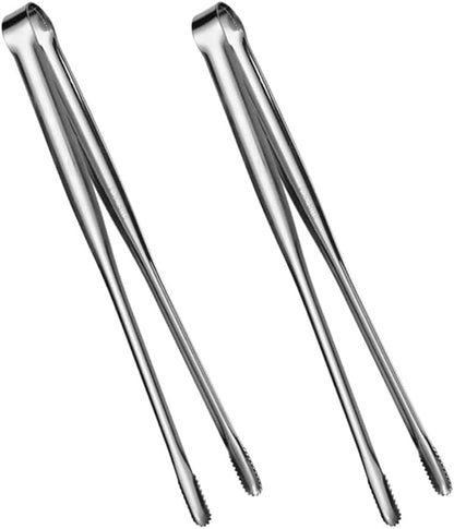 YARNOW Japanese Style Stainless Steel Barbecue Tongs 12 Inch Thickened Korean Grill Food Clamp for Outdoor Cooking and Steak Grilling