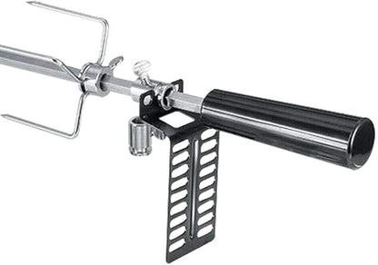 Electric BBQ Grilling Rotisserie Spit Roaster Charcoal Motor Rod Kit with Meat Forks for Pig Chicken Beef Battery Type