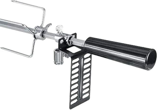 Electric BBQ Grilling Rotisserie Spit Roaster Charcoal Motor Rod Kit with Meat Forks for Pig Chicken Beef Battery Type