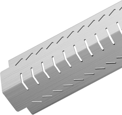 Kalomo 15" Grill Heat Plates Shield Burner Covers BBQ Gas Grill Replacement Parts for Front Avenue, Charbroil 463240904, 463261406, 463252105, Thermos 461230404, 461246804, Centro, Costco Kirkland