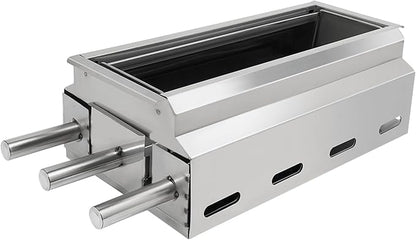 Outdoor Barbecue Grill, Charcoal Grill, Barbecue Grill for Outdoor Camping Backyard for Yard, Travel, Picnic, Camping, Party Stainless Steel Portable Barbecue Grill