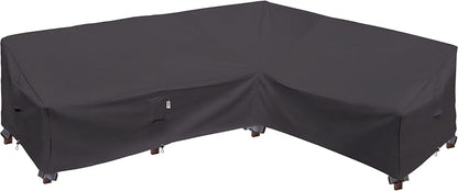 Heavy Duty Outdoor Sectional Sofa Cover, 104"X83" Waterproof 600D Patio Furniture Covers, L-Shaped Lawn Patio Couch Cover, Right Facing