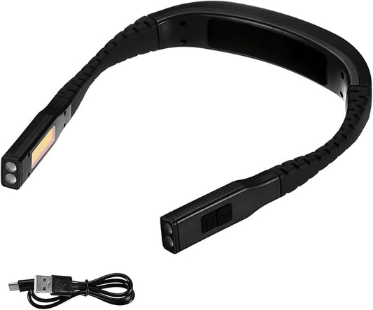 M METERXITY Grill Light for Outdoor Barbecue Grilling Accessories, ABS LED Neck Reading Light for Men Women Readers/Camping/Knitting/Crochet Accessories, BBQ Lighting [Black]