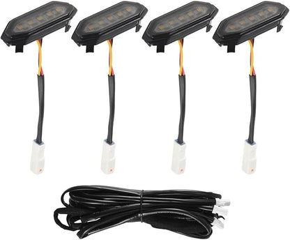 Front Grille Lights White Amber Light External Grille Lamps for Suzuki for Jimny JB64 JB74 2019 2020 2021