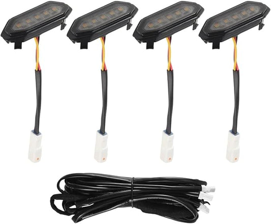 Front Grille Lights White Amber Light External Grille Lamps for Suzuki for Jimny JB64 JB74 2019 2020 2021