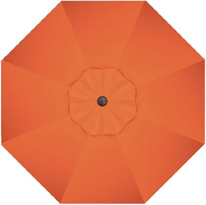 Treasure Garden Deluxe Crank-Tilt 9-FT Octagon Market Umbrella - Outdoor Patio, Deck, Pool, Backyard Stand Alone Umbrella - Heavy Duty w/Bronze Frame & Obravia Fabric (Sunset)