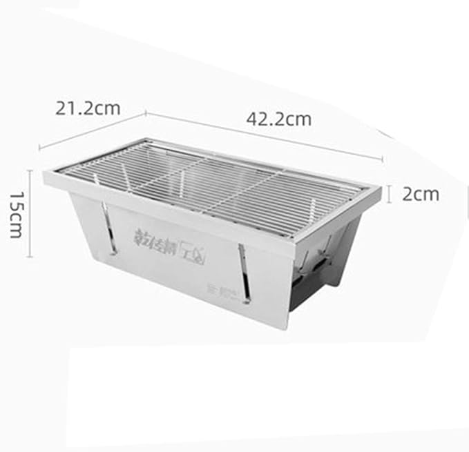 LANTAO stainless steel bbq grill field folding outdoor barbecue charcoal portable barbecue rack